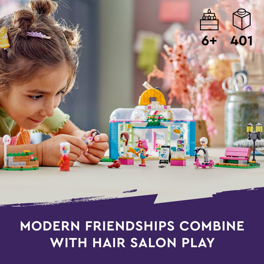 Inside the salon with washing and styling area for imaginative sessions