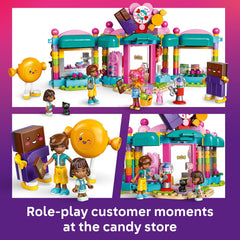 LEGO Friends Heartlake City Candy Store candy-making station with ingredients sparks creativity