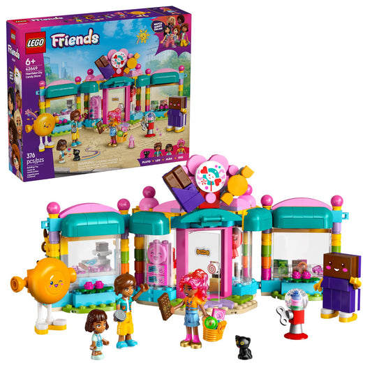 LEGO Friends Heartlake City Candy Store exterior sparks imaginative play with bright storefront