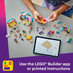 LEGO Friends Heartlake City Candy Store giant lollipop centerpiece inspires colorful play