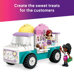 LEGO Friends Heartlake City Ice Cream Truck cashier setup for pretend purchases