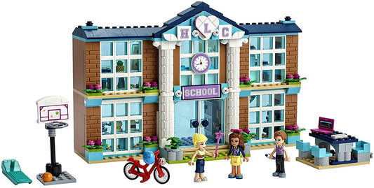 LEGO Friends Heartlake City School interior lab with microscope for pretend science.