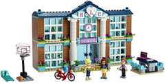 LEGO Friends Heartlake City School interior lab with microscope for pretend science.