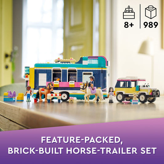 LEGO Friends Horse Show Trailer sleeping area for overnight travel play.