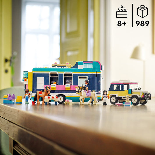 LEGO Friends Horse Show Trailer 41722 sleeping quarters for cozy travel role-play