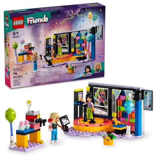 LEGO Friends karaoke stage rotates for lively party performances