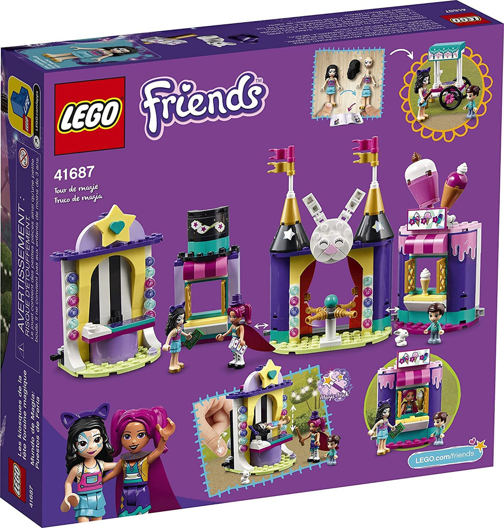 LEGO Friends Magical Funfair Stalls turnstiles invite interactive play and lively fairground scenes