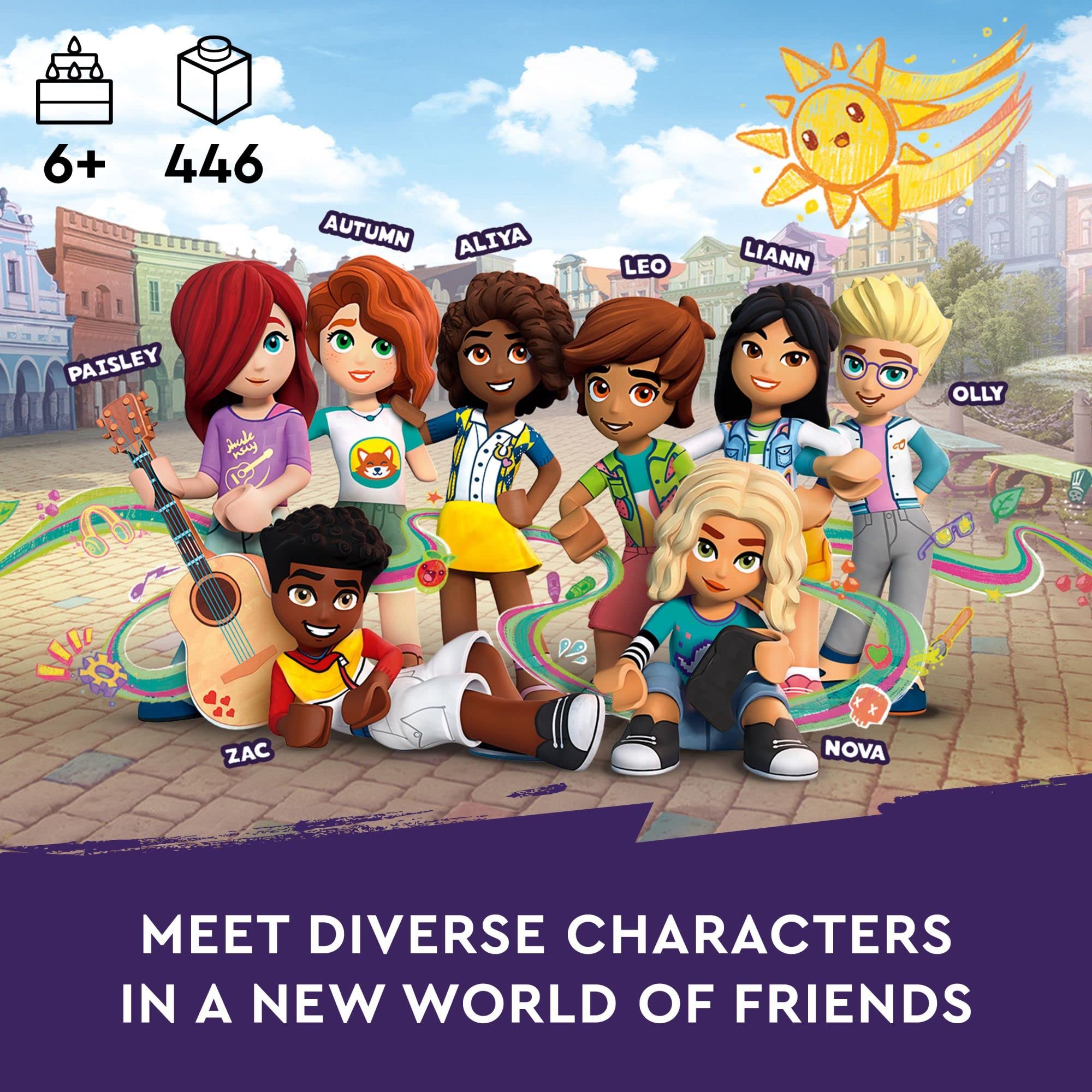 LEGO Friends Newsroom Van minidolls support relatable reporting adventures.