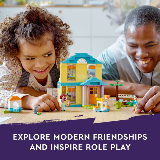 LEGO Friends Paisley’s House top floor removable for easy access and versatile play.