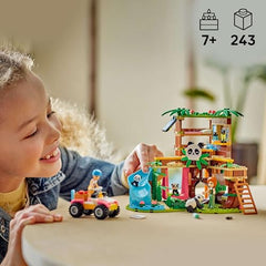 LEGO Friends Panda Sanctuary Autumn and Ryan mini-dolls inspire friendship play.