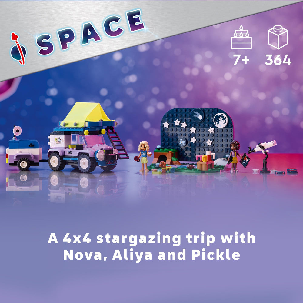 LEGO Friends Stargazing Camping Vehicle dog figure for companion adventures
