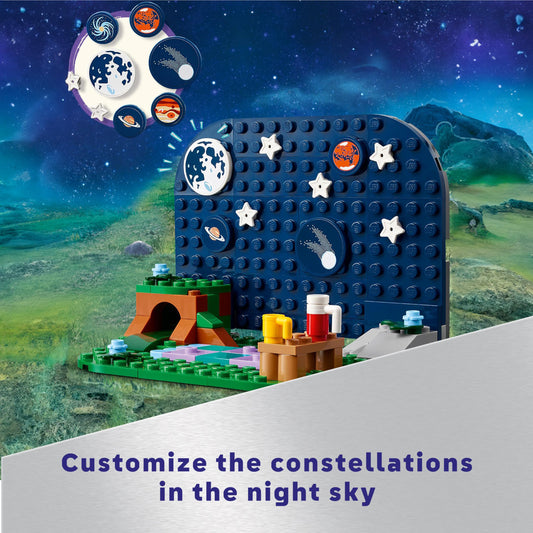 LEGO Friends Stargazing Camping Vehicle telescope detail for stargazing play and science curiosity