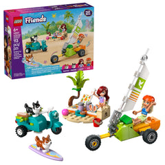 LEGO Friends surfing dogs and scooter adventure set enables playful storytelling on the beach