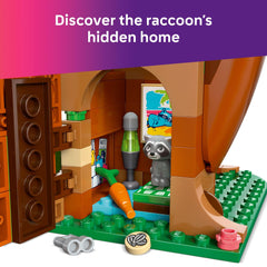 LEGO Friends Tree House Hangout includes four minidolls for cooperative play.