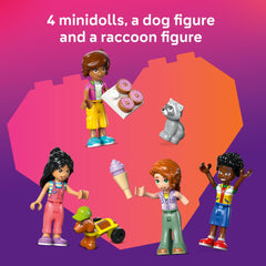 LEGO Friends Tree House Hangout veggie patch enhances role-play scenarios.
