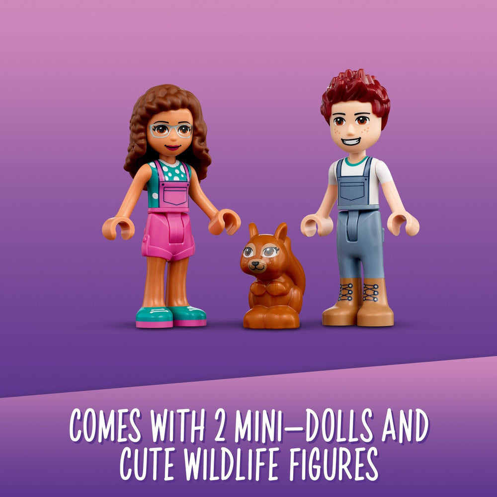 LEGO Friends Tree-Planting Vehicle wildlife figures add nature-friendly companions.