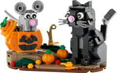 LEGO Halloween Cat & Mouse 40570 rotating base adds motion to your Halloween display.