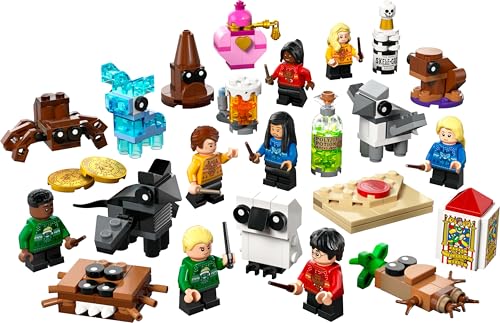LEGO Harry Potter Advent Calendar 2025 Harry Potter minifigure with wand for daily magic.