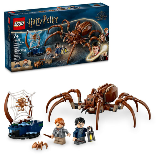 LEGO Harry Potter Aragog giant spider figure showing poseable legs for imaginative play