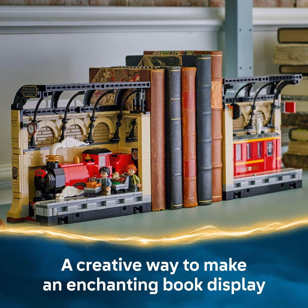 LEGO Hedwig minifigure adds magical detail to the book nook