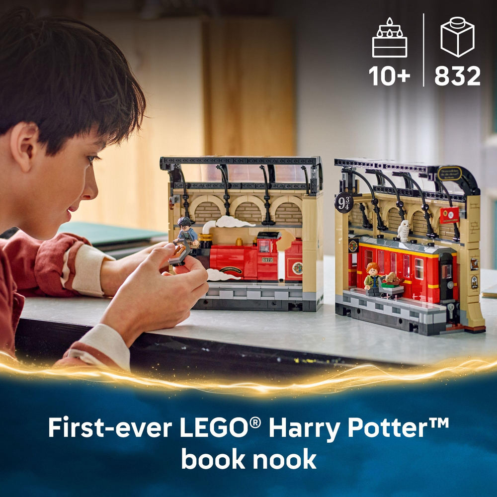 LEGO Harry Potter Book Nook Hogwarts Express side view enhances room decor