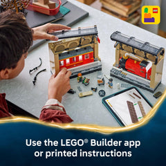 LEGO Harry Potter Book Nook open train display enables interactive storytelling