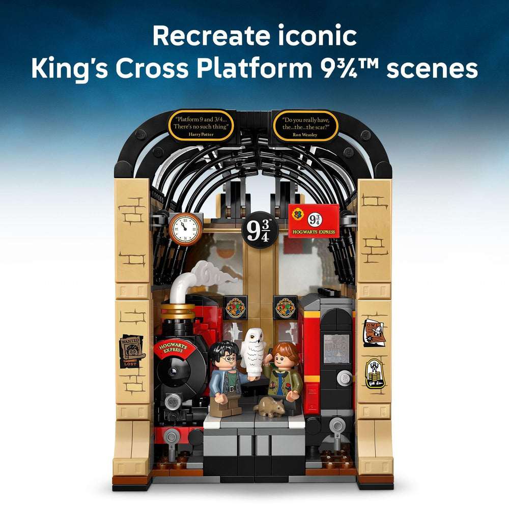 LEGO Harry Potter Book Nook platform 9-3-4 scene invites imaginative play
