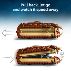 LEGO Harry Potter Chomping Monster pull-back function enables quick chase scenes