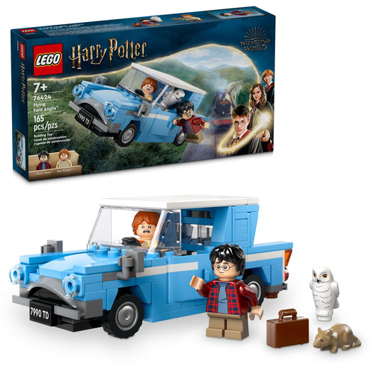 LEGO Harry Potter Flying Ford Anglia car with opening doors for easy minifigure access.