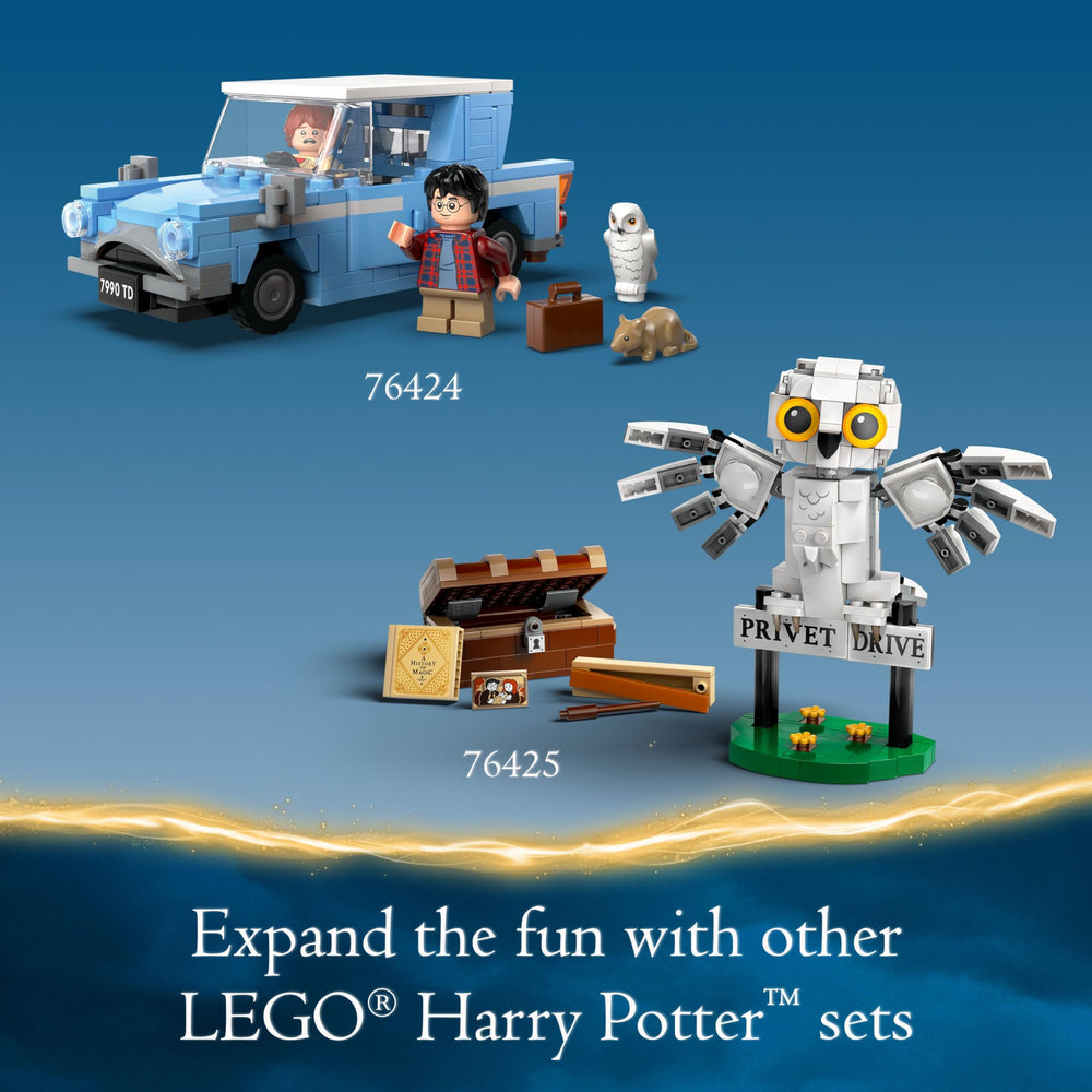LEGO Harry Potter Flying Ford Anglia display-worthy set for fans.