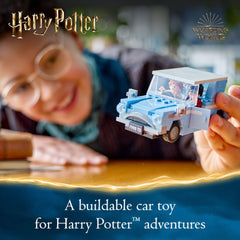 LEGO Harry Potter Flying Ford Anglia with removable roof for quick setup.