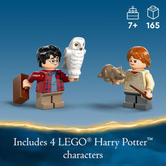 LEGO Harry Potter Flying Ford Anglia trunk space fits wands and accessories.