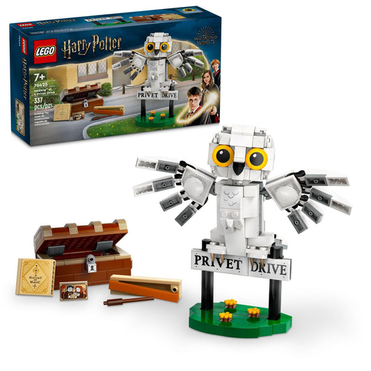 LEGO Harry Potter Hedwig 4 Privet Drive owl figure for display and storytelling