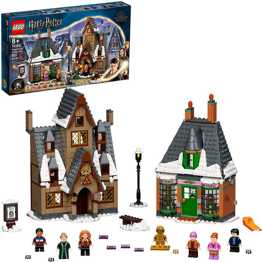 LEGO Harry Potter Hogsmeade Village Visit front view showing Honeydukes and The Three Broomsticks