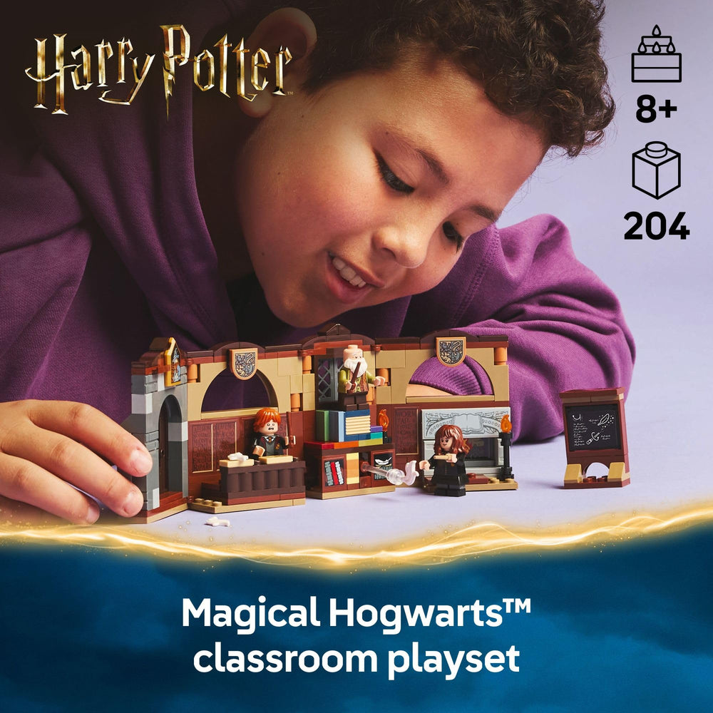 LEGO Hogwarts Charms Class with detachable desks for flexible classroom storytelling