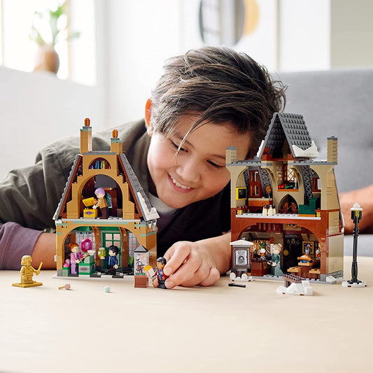 LEGO Harry Potter Honeydukes exterior detail inviting imaginative play and display