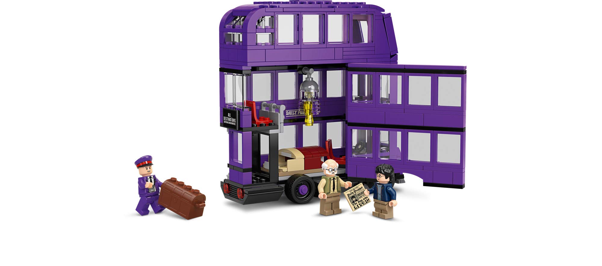 LEGO Knight Bus minifigs set includes Harry, Stan, and Ernie for adventures.