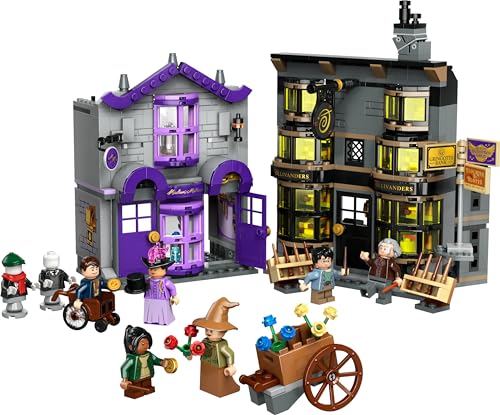 LEGO Harry Potter Madame Guipure store hats and capes on mannequins for storytelling