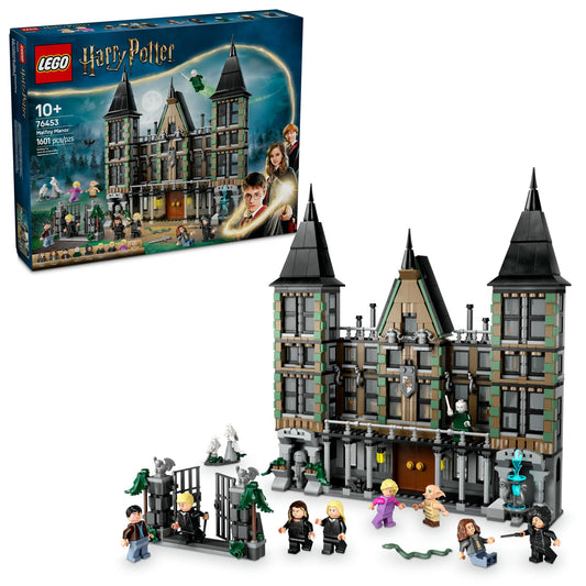 LEGO Harry Potter Malfoy Manor front gate for immersive build and display.