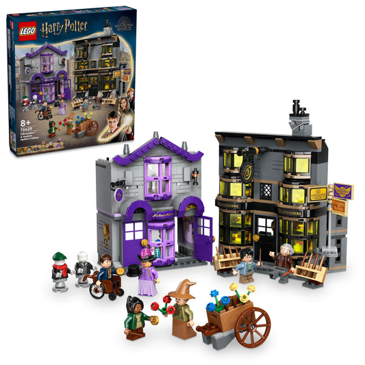 LEGO Harry Potter Ollivander store wand box display for imaginative play