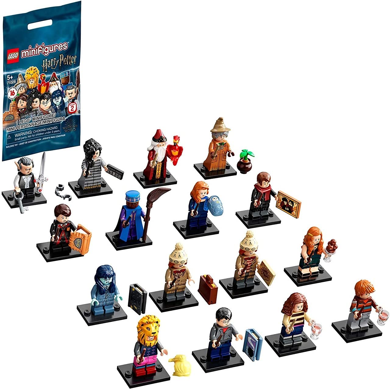 LEGO Harry Potter Series 2 minifigures display leaflet included for collecting guides.
