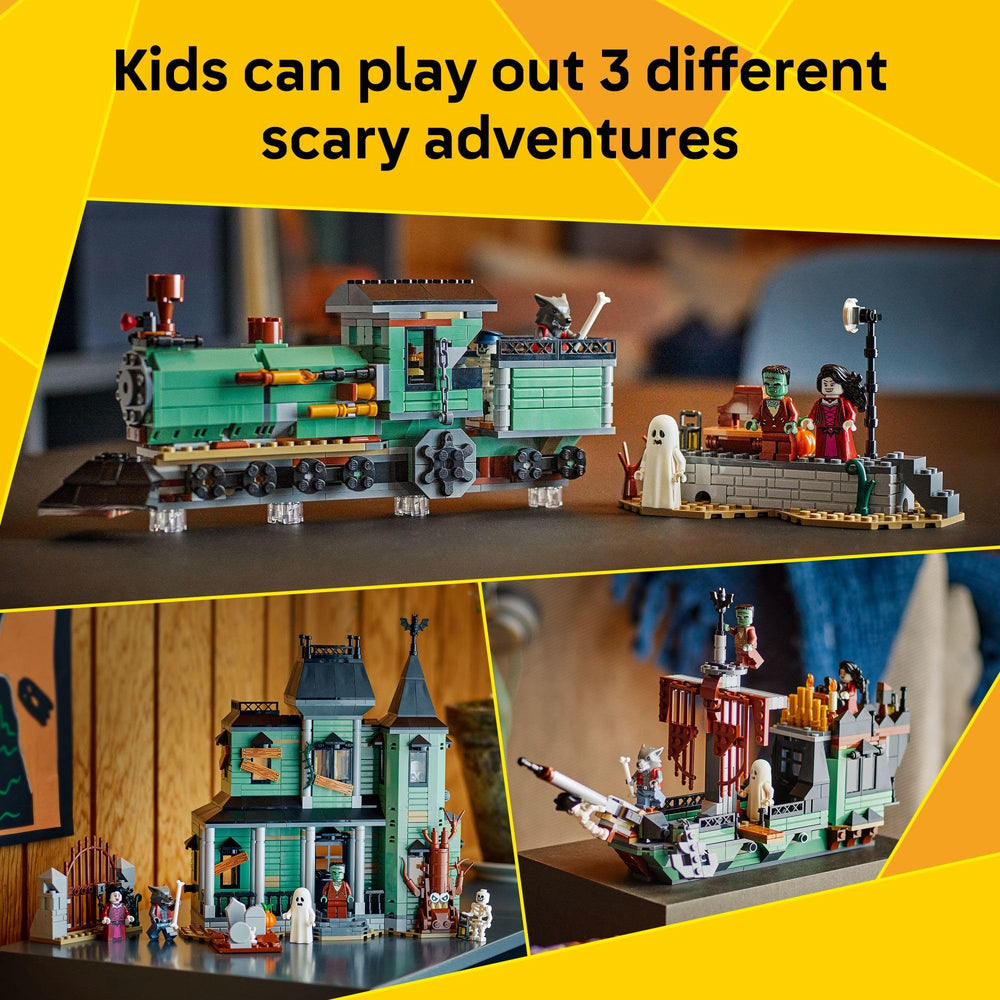 LEGO Creator 3-in-1 Haunted Mansion detachable tree adds dramatic detail.
