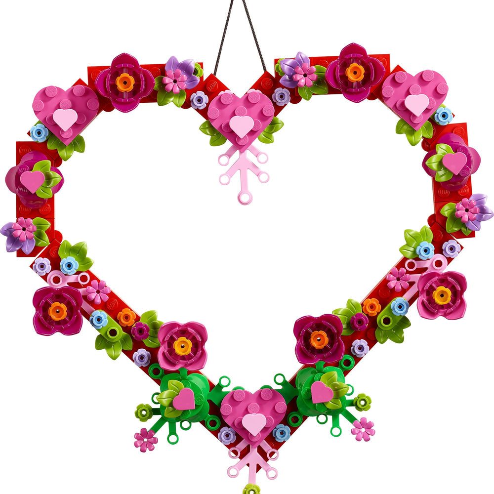 LEGO Heart Ornament includes bricks to customize the look