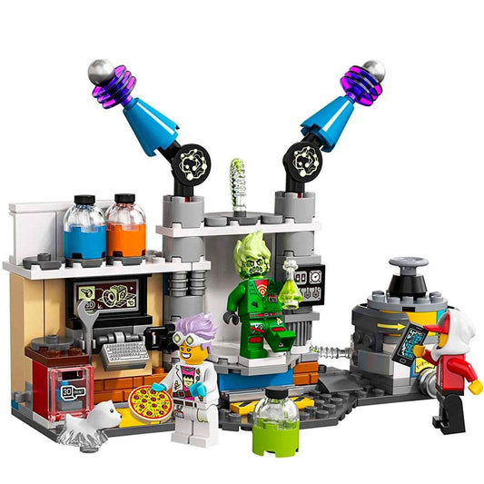 LEGO Hidden Side J.B.’s Ghost Lab build, detailed lab setup for imaginative play.