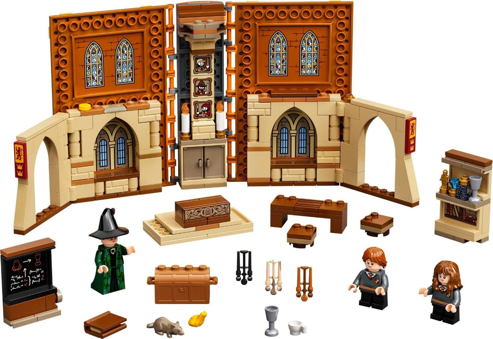 LEGO Harry Potter minifigures in Transfiguration scene enhance storytelling and action