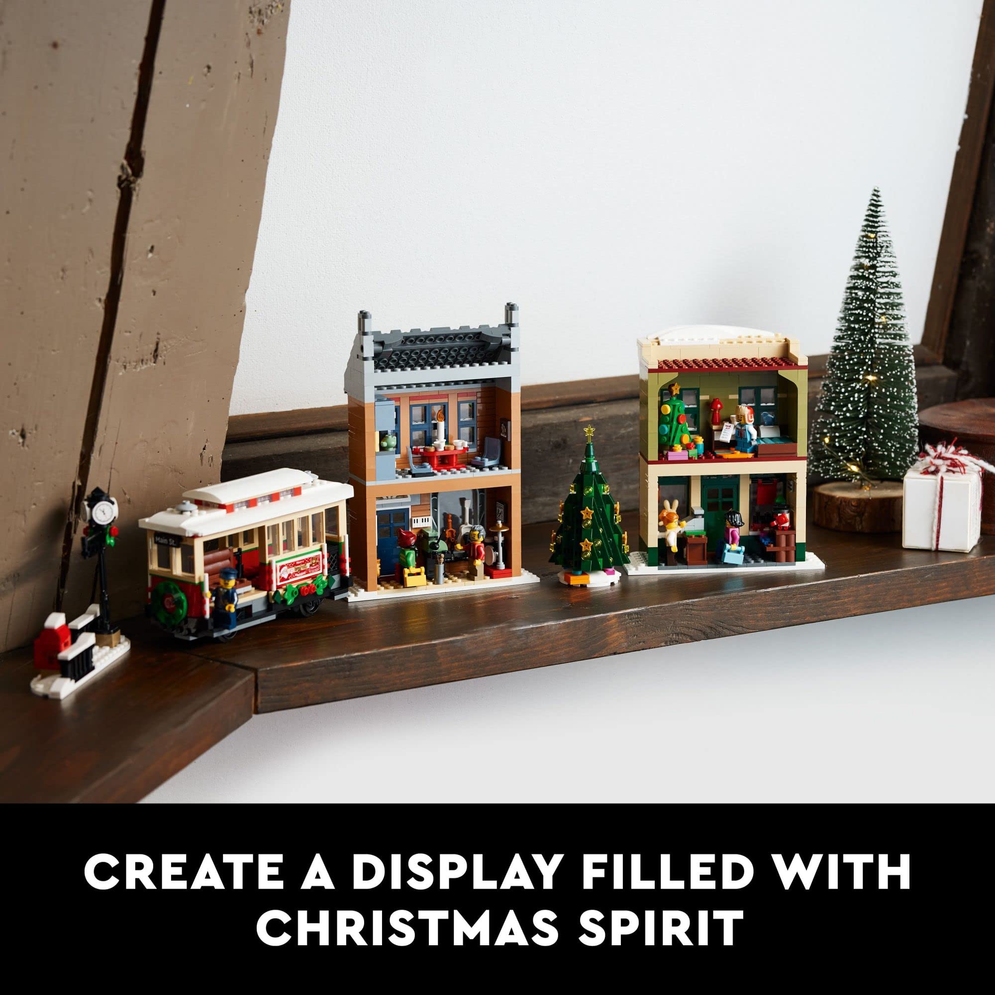 LEGO Holiday Main Street music store filled with instruments and gifts