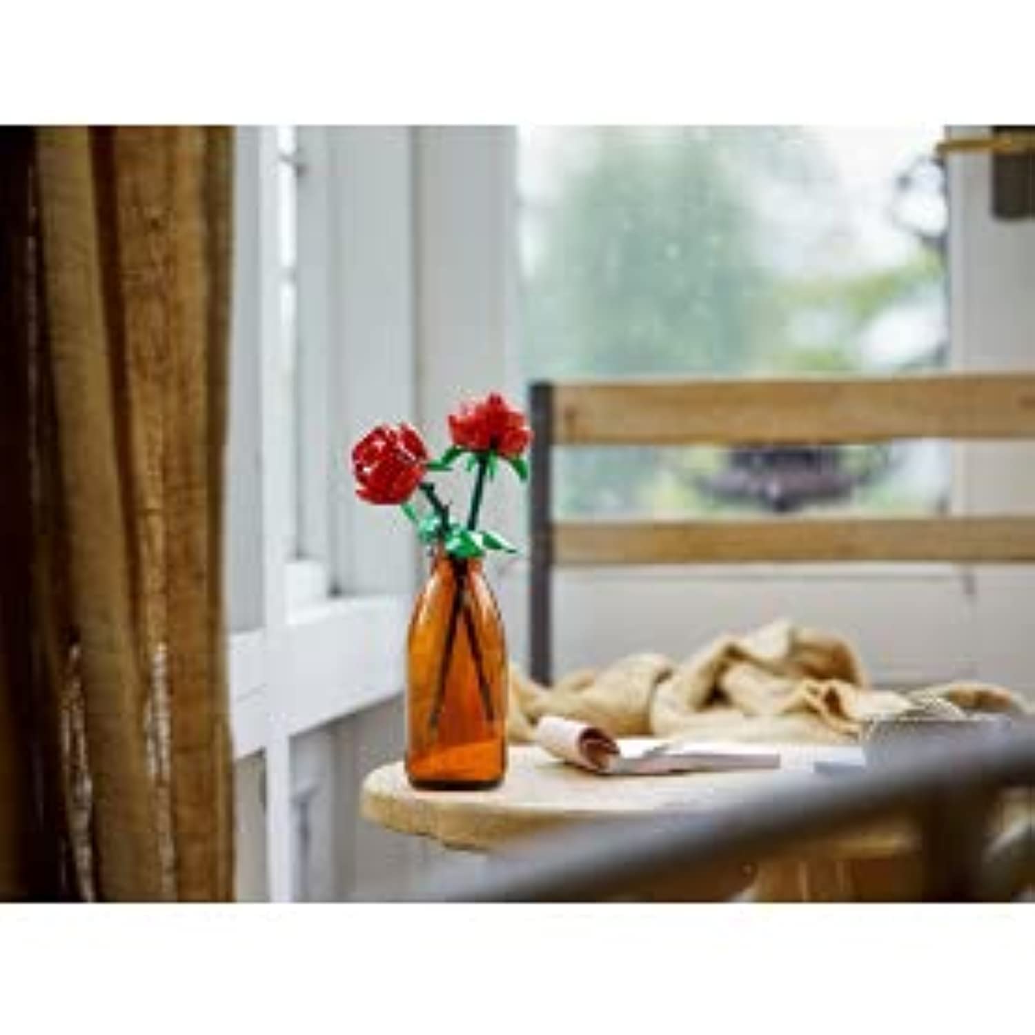 LEGO Iconic Rose 40460 display in vase for elegant home decor