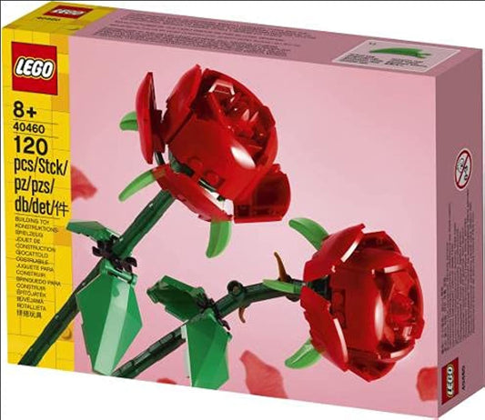 LEGO Iconic Rose 40460 packaging and instructions for easy unboxing and setup
