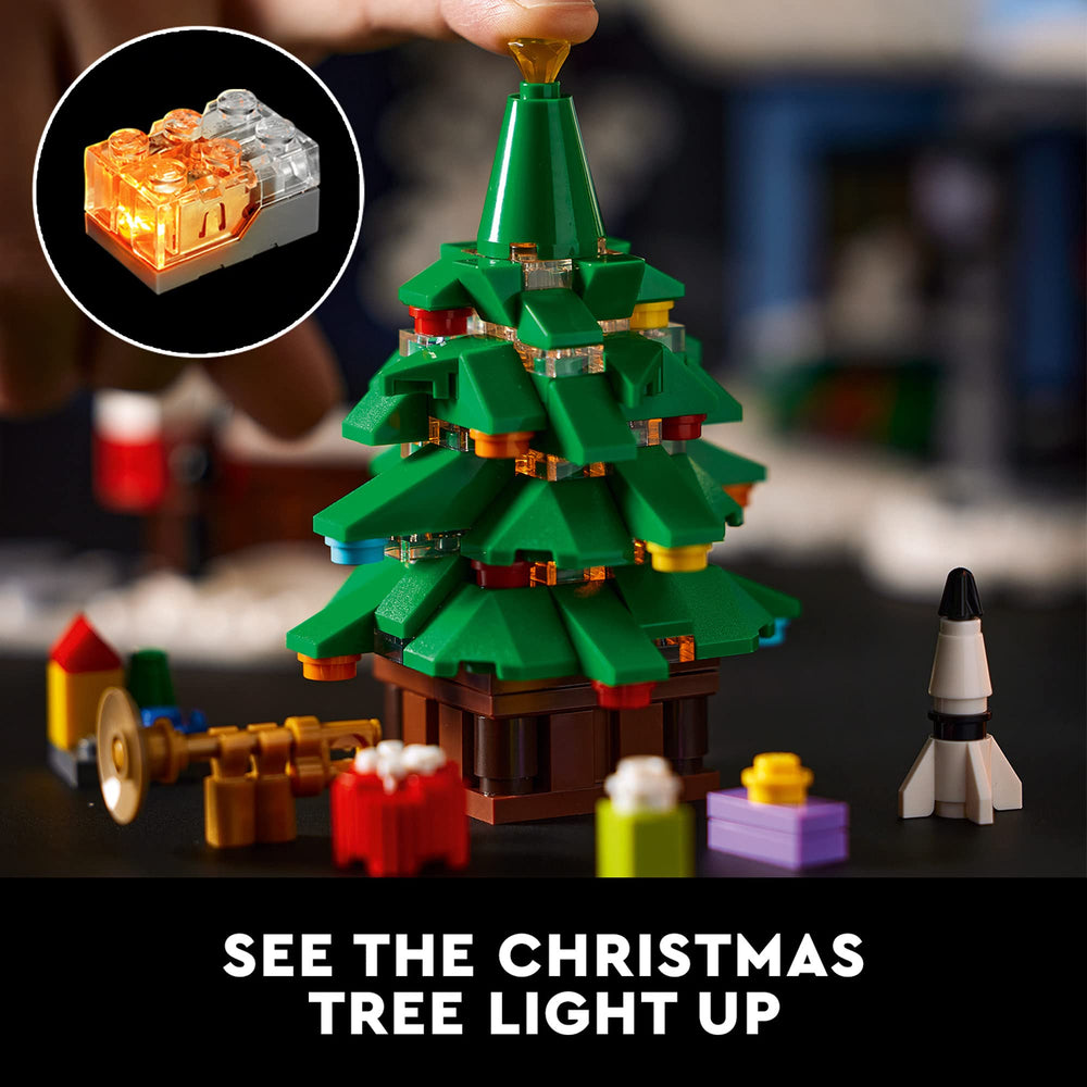 LEGO Icons Santa's Visit minifigures let you stage family holiday scenes.