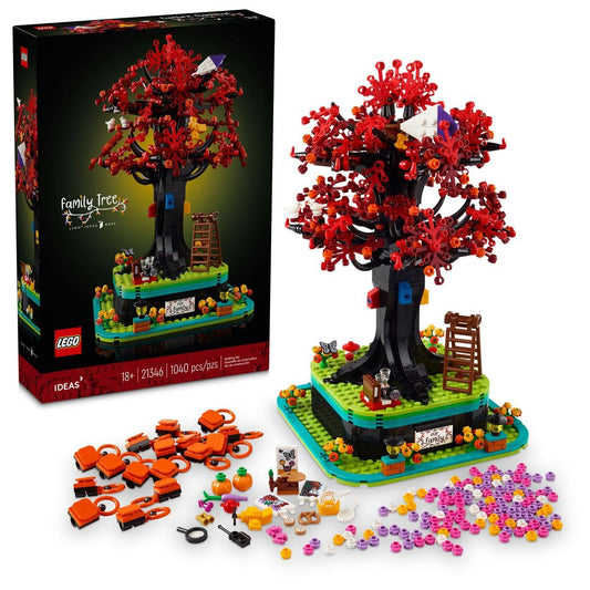 LEGO Ideas 21346 Family Tree displays photos and keepsakes in stylish home decor